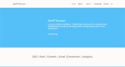 Desktop Screenshot of geoffkenyon.com